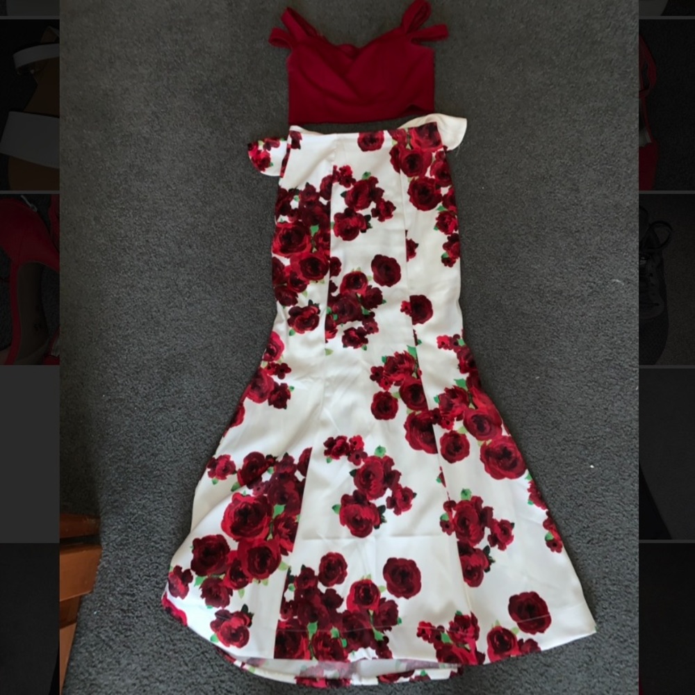 Two piece formal dress